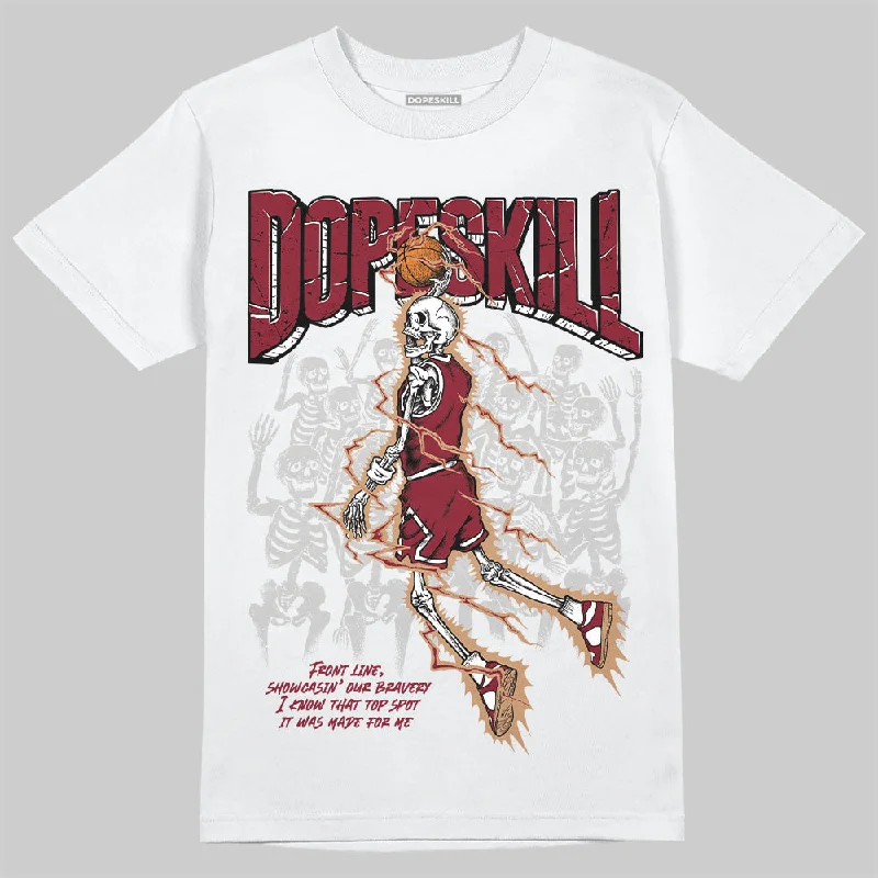 Superhero T-Shirt-Samba OG Collegiate Burgundy DopeSkill T-Shirt Thunder Dunk Graphic