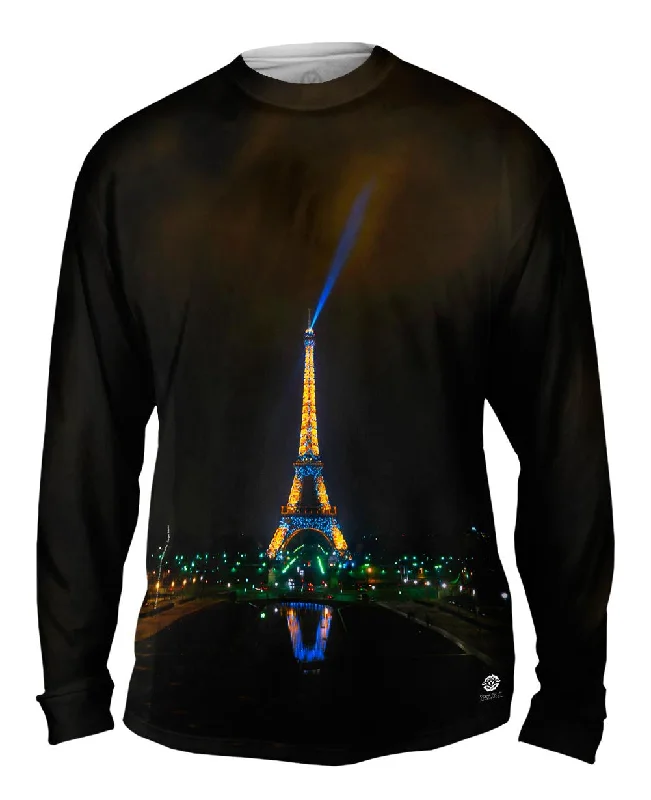 Casual Long Sleeve-Eiffel Tower La Tour De Trocadero