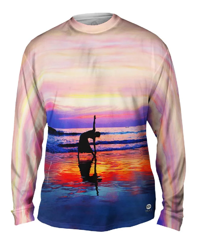 Cozy Long Sleeve-Light Yoga At Sunset