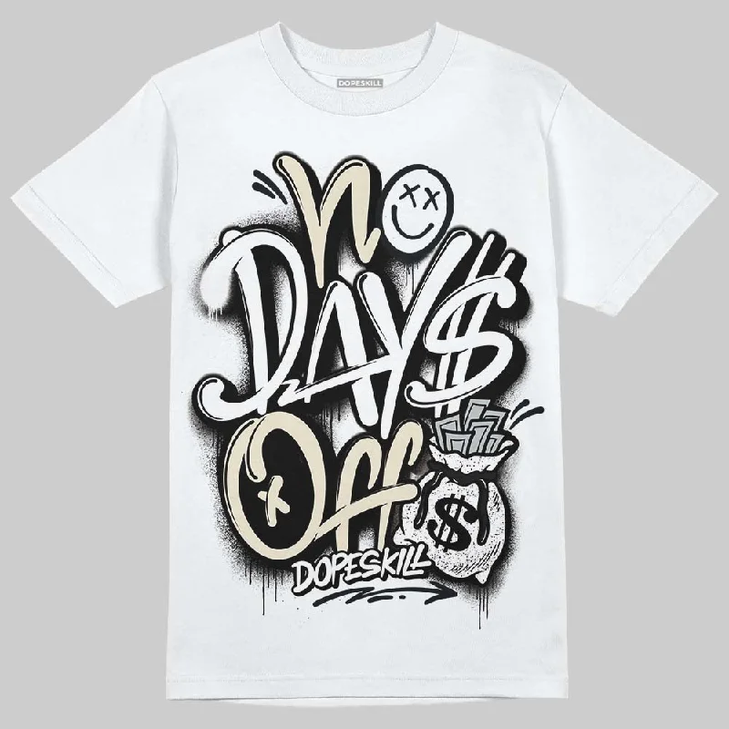 Unique Design T-Shirt-Reverse Metallic 5s DopeSkill T-Shirt No Days Off Graphic