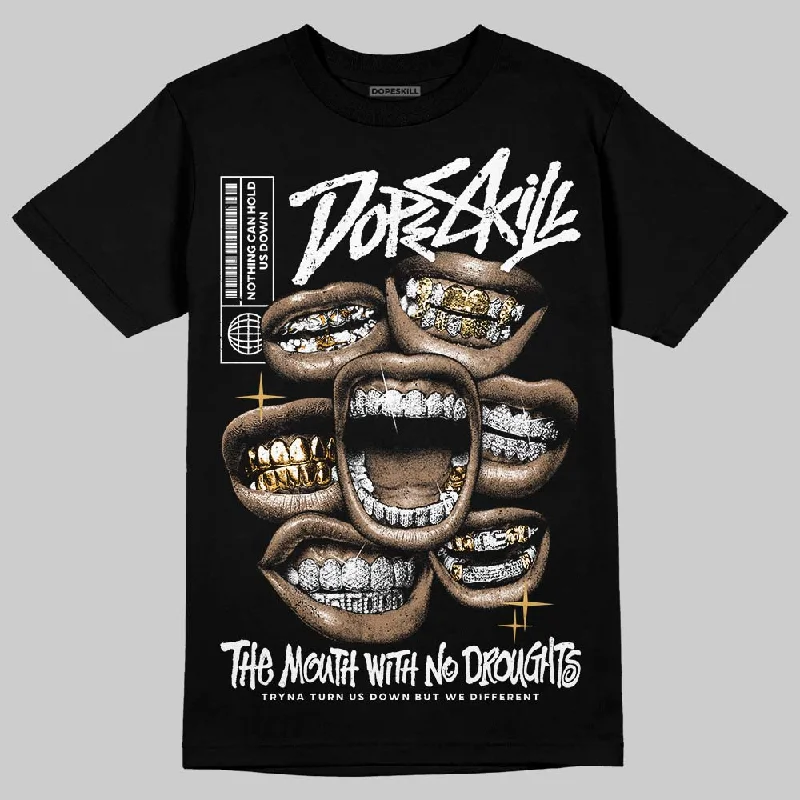 Outdoor T-Shirt-Samba OG Core Black Gum DopeSkill T-Shirt The Mouth With No Droughts Graphic