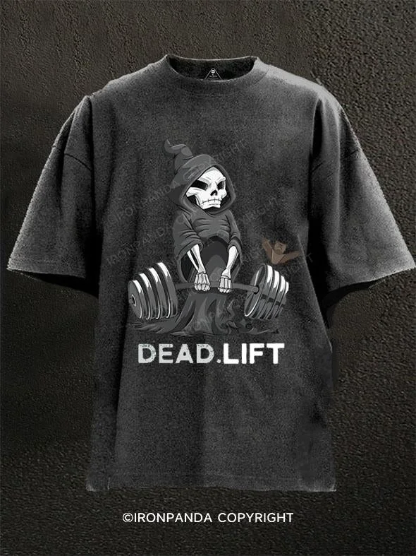 Cartoon T-Shirt-Deadlift Washed Gym Shirt