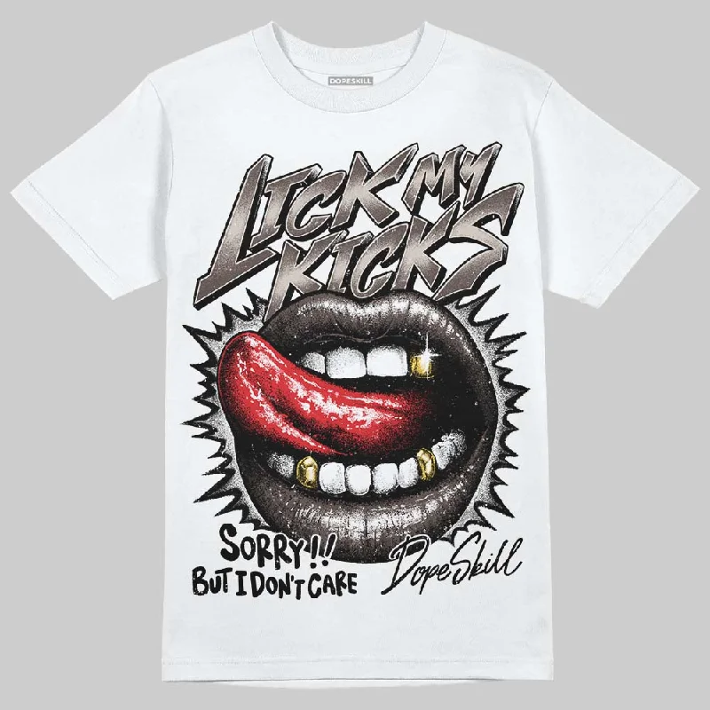 Movie T-Shirt-Samba OG White Black Clear Granite DopeSkill T-Shirt Lick My Kicks Graphic