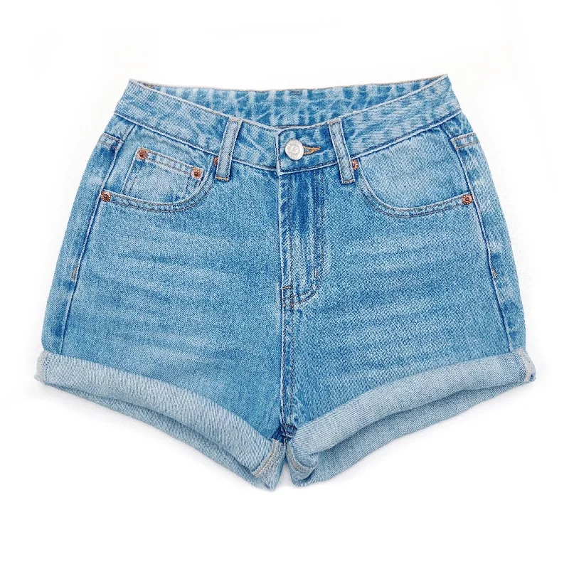 Fashion Shorts-High Waisted Denim Shorts  - The Callie