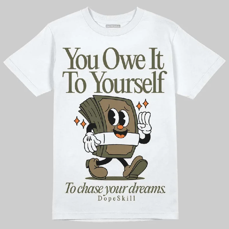 Layering T-Shirt-Samba OG Focus Olive DopeSkill T-Shirt Owe It To Yourself Graphic