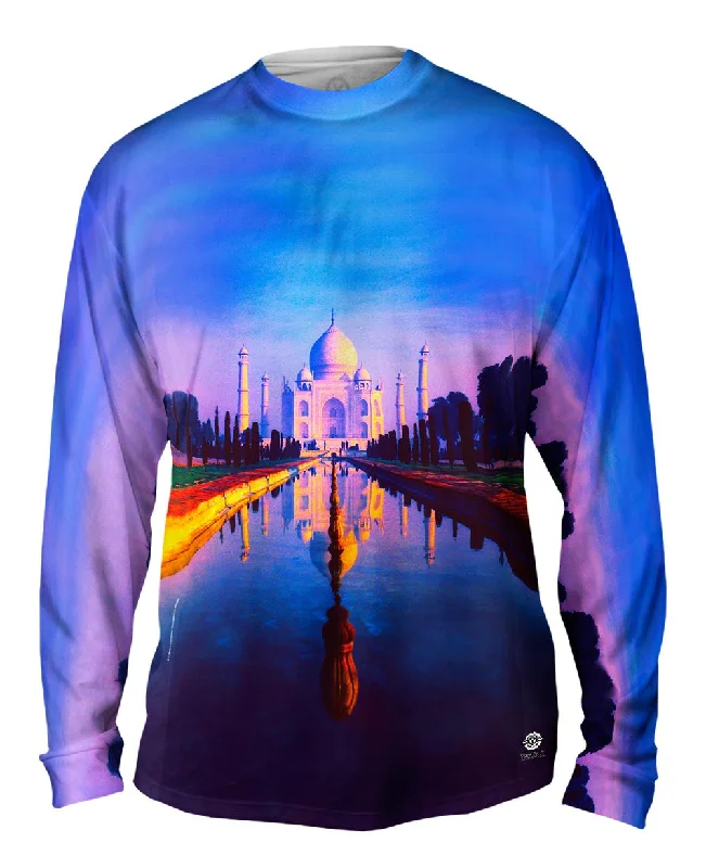 Cozy Long Sleeve-Purple Taj Mahal Sunset