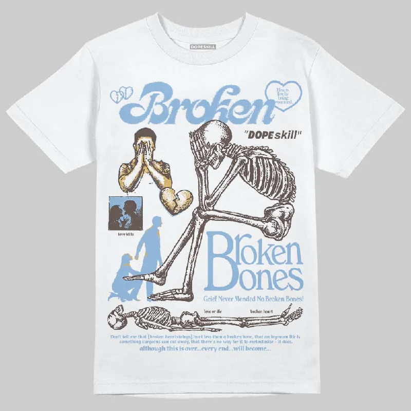 Breathable T-Shirt-Handball Spezial Light Blue DopeSkill T-Shirt Broken Bones Graphic