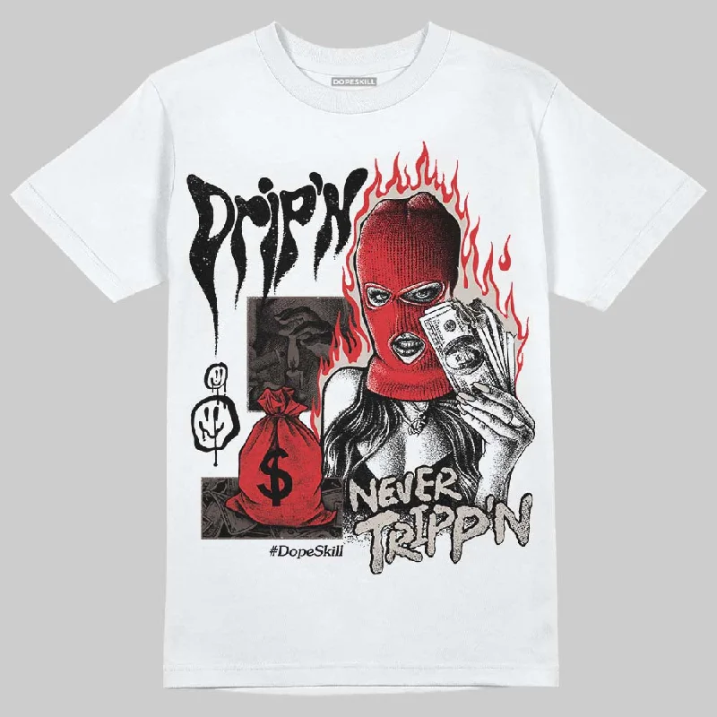 Skate T-Shirt-Samba OG White Black Clear Granite DopeSkill T-Shirt Drip'n Never Tripp'n Graphic