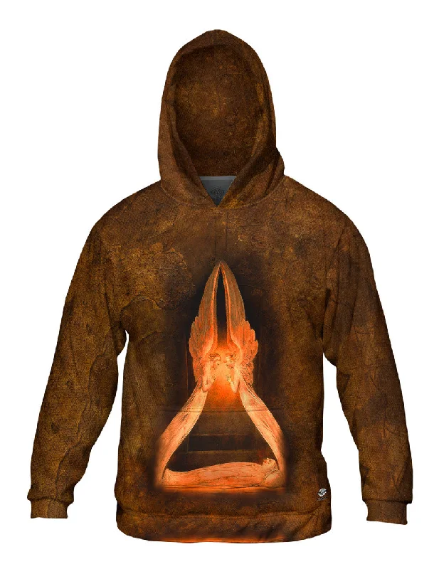 Gym Hoodie-William Blake - "Christ in the Sepulchre, Guarded by Angels" (1805)