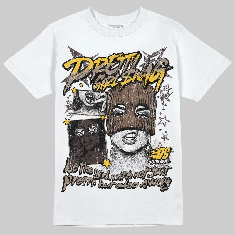 Colorful T-Shirt-Baroque Brown 12s DopeSkill T-Shirt Pretty Girl Swag Graphic