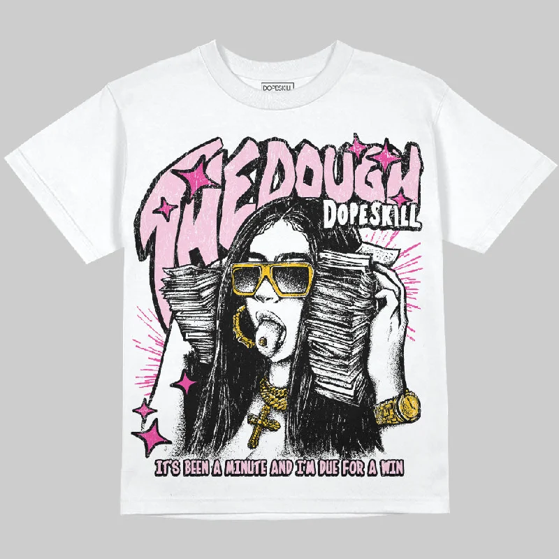 Layering T-Shirt-Pink Collection DopeSkill Oversize Print T-Shirt The Dough Graphic