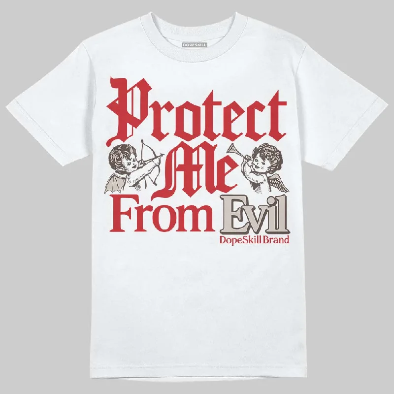 Vintage Wash T-Shirt-Samba OG White Better Scarlet DopeSkill T-Shirt Protect Me From Evil Graphic