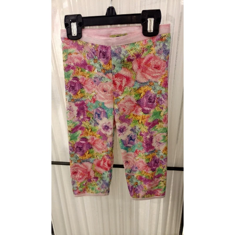 Retro Pants-Little Mass Sequin Floral Pant