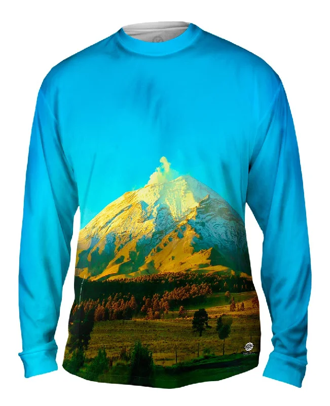 Layered Look Long Sleeve-Mexican Volcano