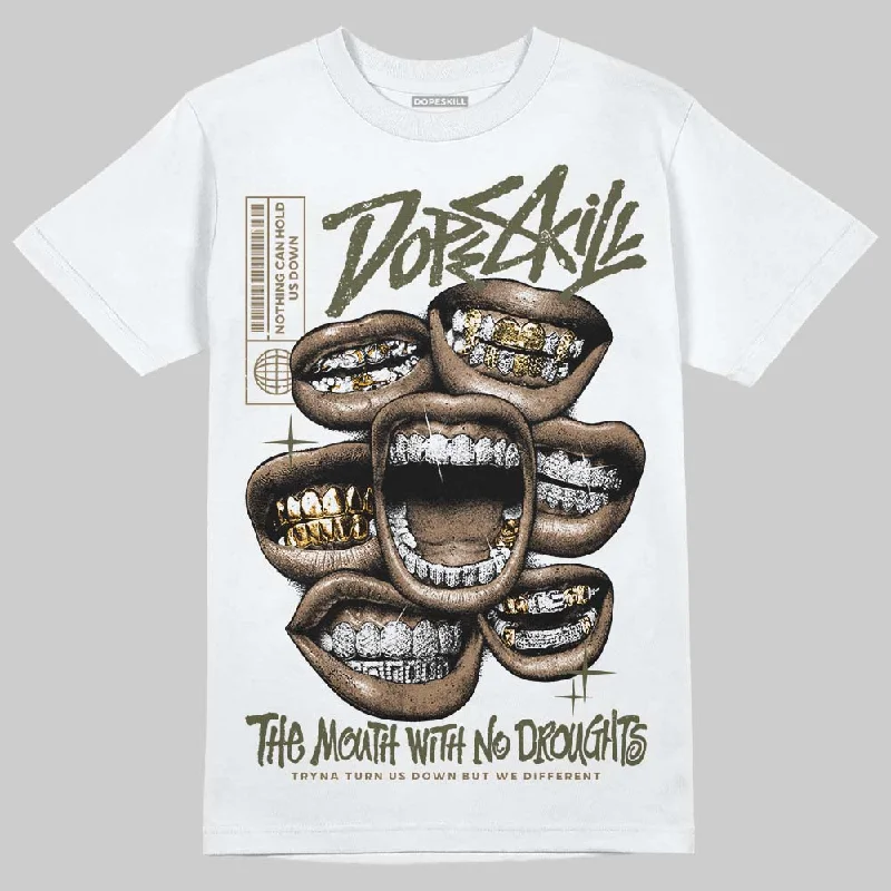 Classic T-Shirt-Samba OG Focus Olive DopeSkill T-Shirt The Mouth With No Droughts Graphic