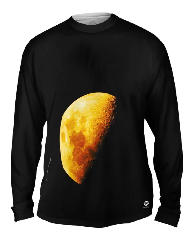 Gym Long Sleeve-Moon Craters Art