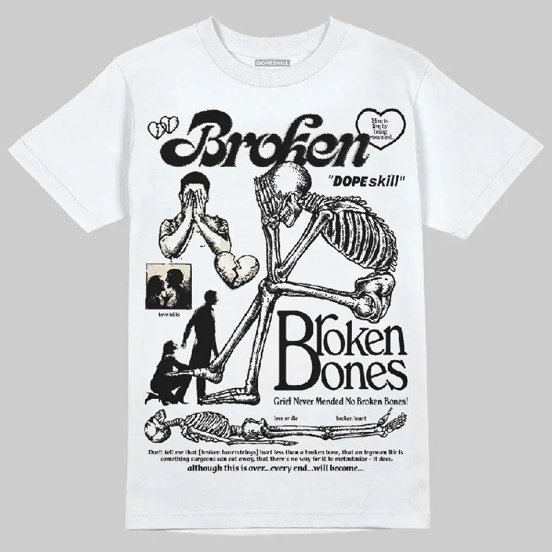 Sports T-Shirt-Reverse Metallic 5s DopeSkill T-Shirt Broken Bones Graphic