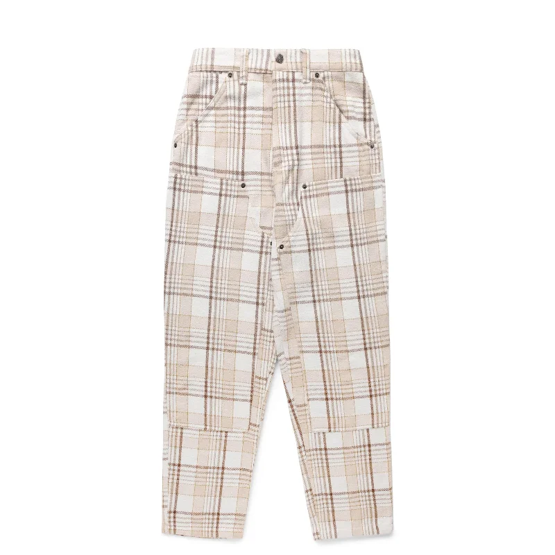 Vintage Pants-PLAID DOUBLE KNEE PANT