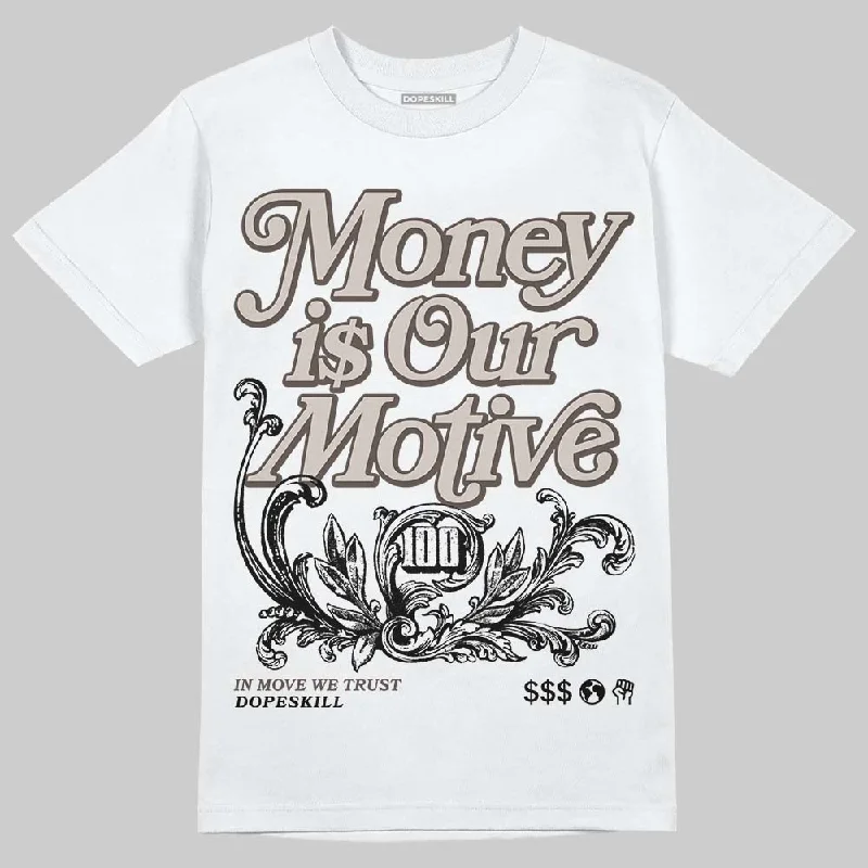 Tie Dye T-Shirt-Samba OG White Black Clear Granite DopeSkill T-Shirt Money Is Our Motive Typo Graphic