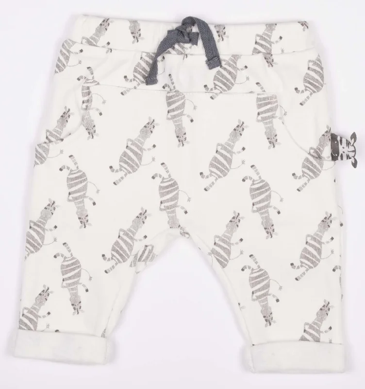 Button Fly Pants-Zebra Pants