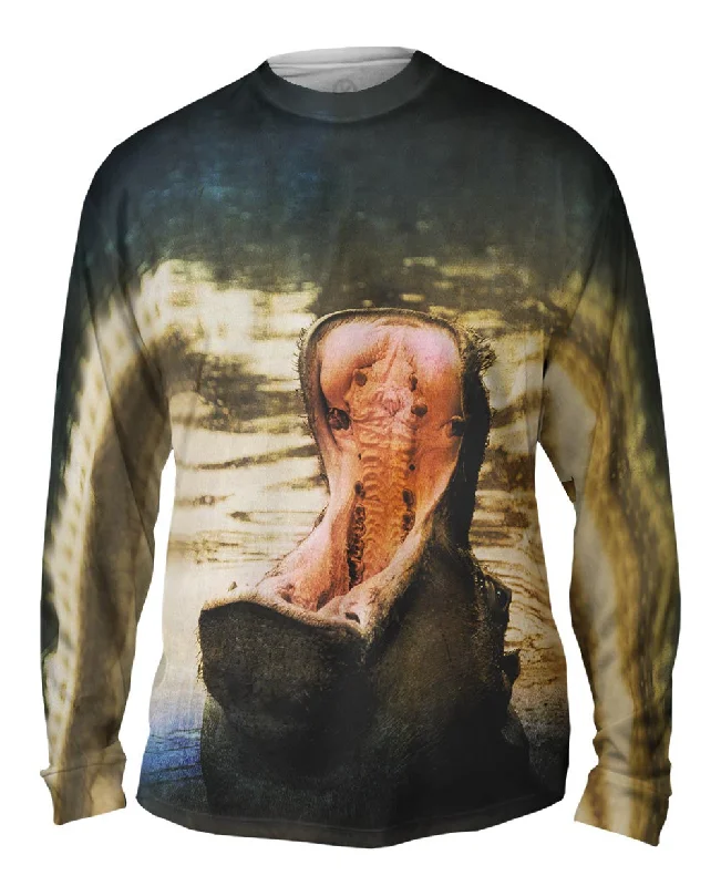 Cotton Long Sleeve-Bath Hippo