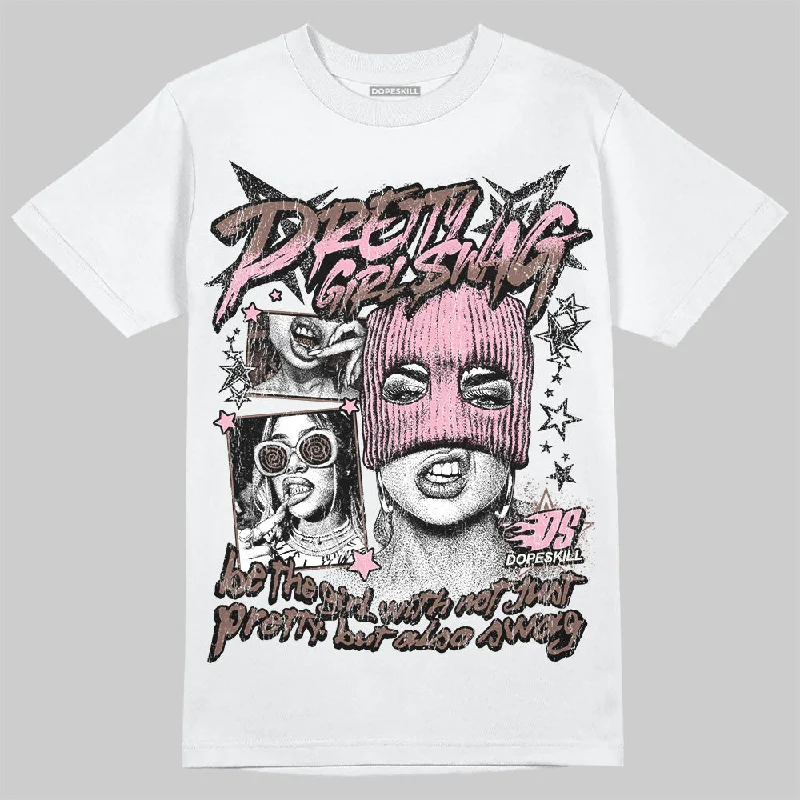 Tropical T-Shirt-Campus 00s Dust Cargo Clear Pink DopeSkill T-Shirt Pretty Girl Swag Graphic