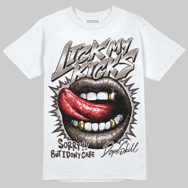 Cool T-Shirt-Baroque Brown 12s DopeSkill T-Shirt Lick My Kicks Graphic