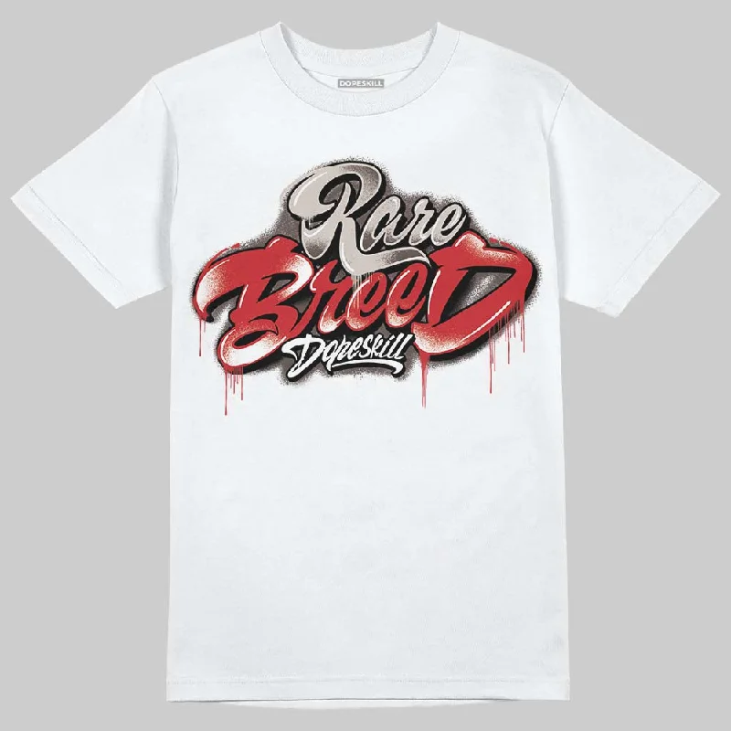 Classic Fit T-Shirt-Samba OG White Better Scarlet DopeSkill T-Shirt Rare Breed Type Graphic