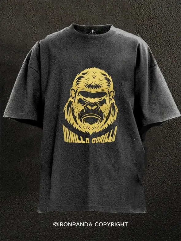 Breathable T-Shirt-Vanilla Gorilla  Washed Gym Shirt