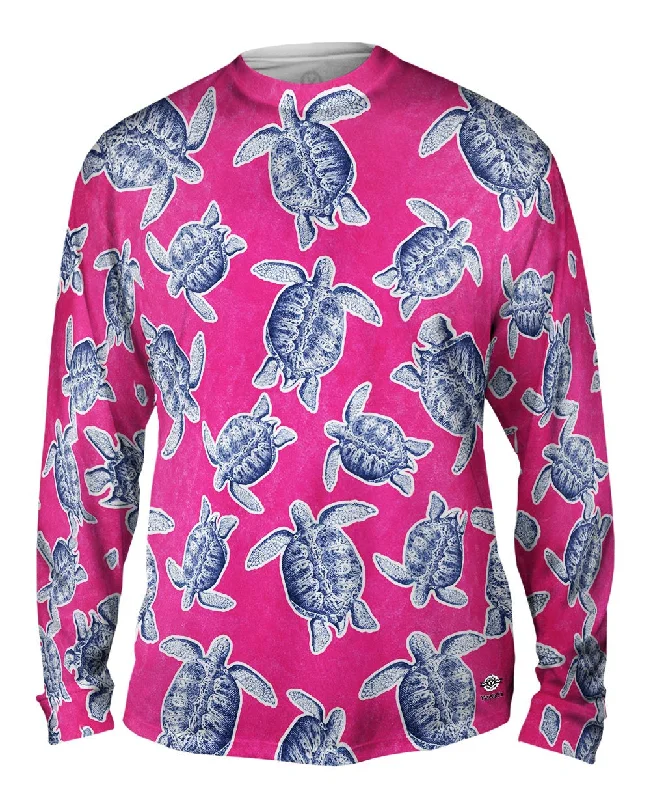 Fashion Forward Long Sleeve-Classic Pink Turtle