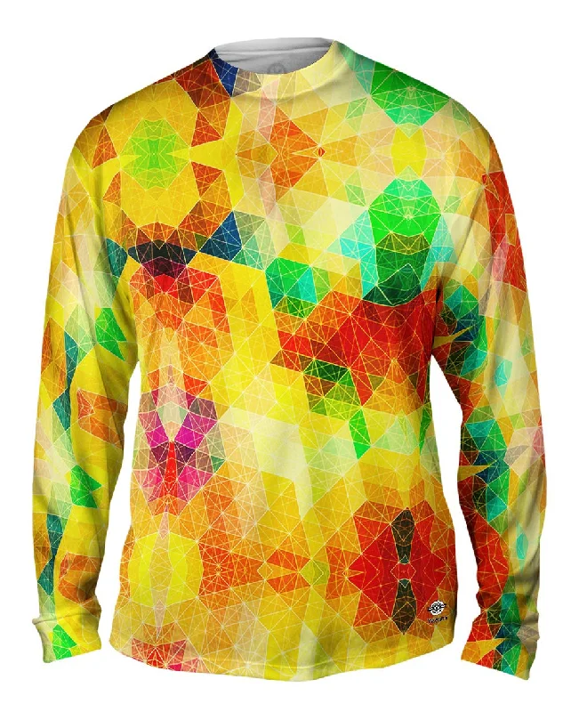 Fur Lined Long Sleeve-Heavy Sunshine Triangle Pattern