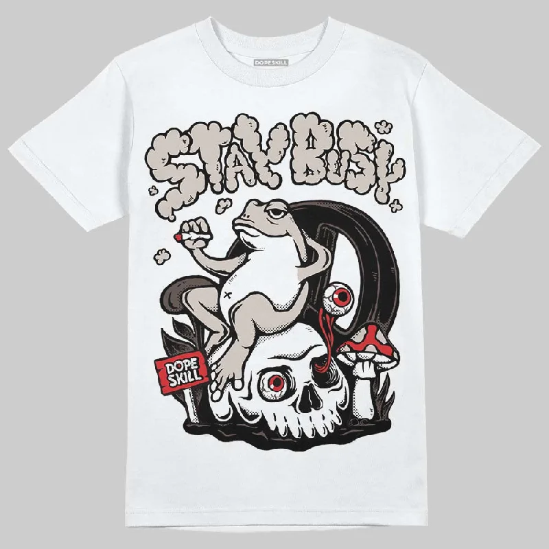 Limited Edition T-Shirt-Samba OG White Black Clear Granite DopeSkill T-Shirt Stay Busy Graphic