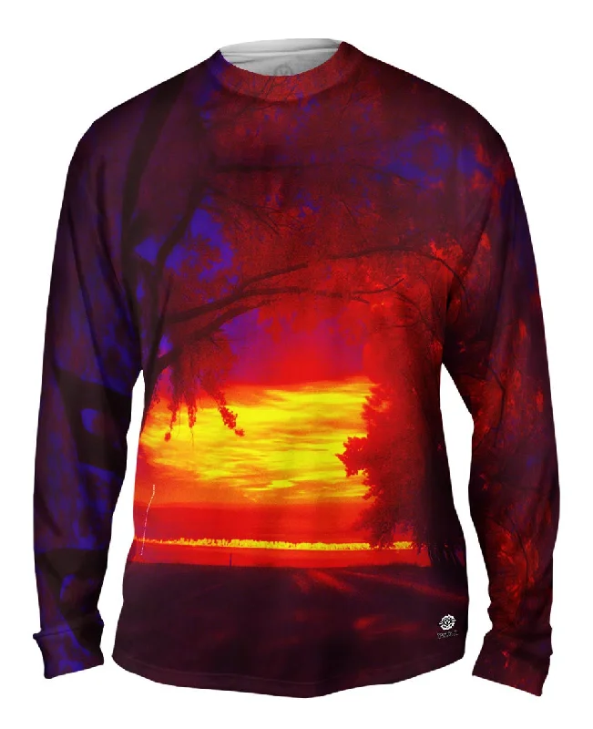 Designer Long Sleeve-Red Nirvana