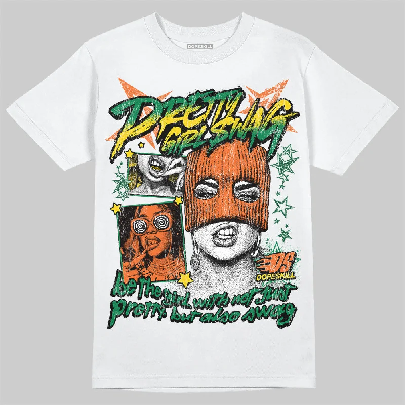 Oversized Graphic T-Shirt-Green Collection DopeSkill T-Shirt Pretty Girl Swag Graphic