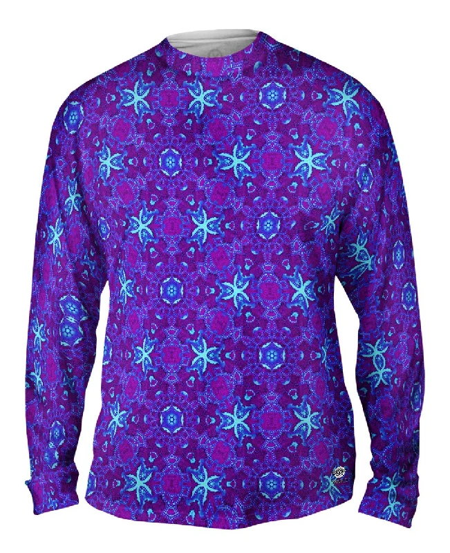 Vintage Long Sleeve-Turq Ocean Pattern