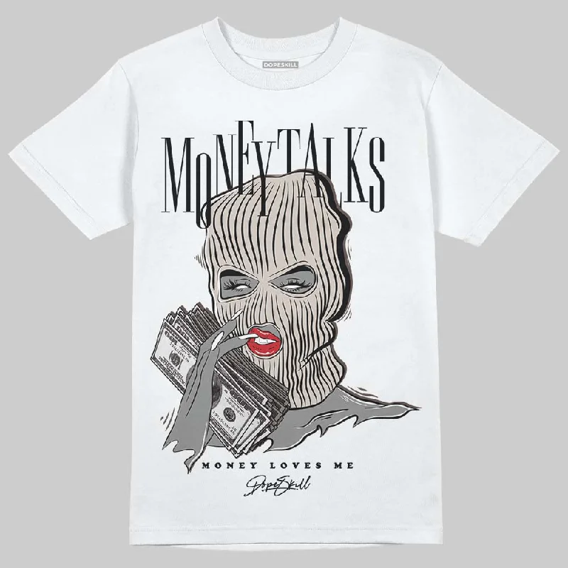 Artistic T-Shirt-Samba OG White Black Clear Granite DopeSkill T-Shirt Money Talks Graphic