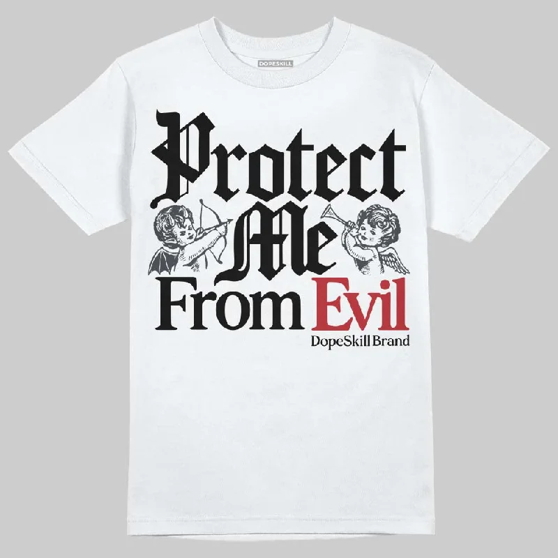 Printed T-Shirt-Black Cat 3s DopeSkill T-Shirt Protect Me From Evil Graphic