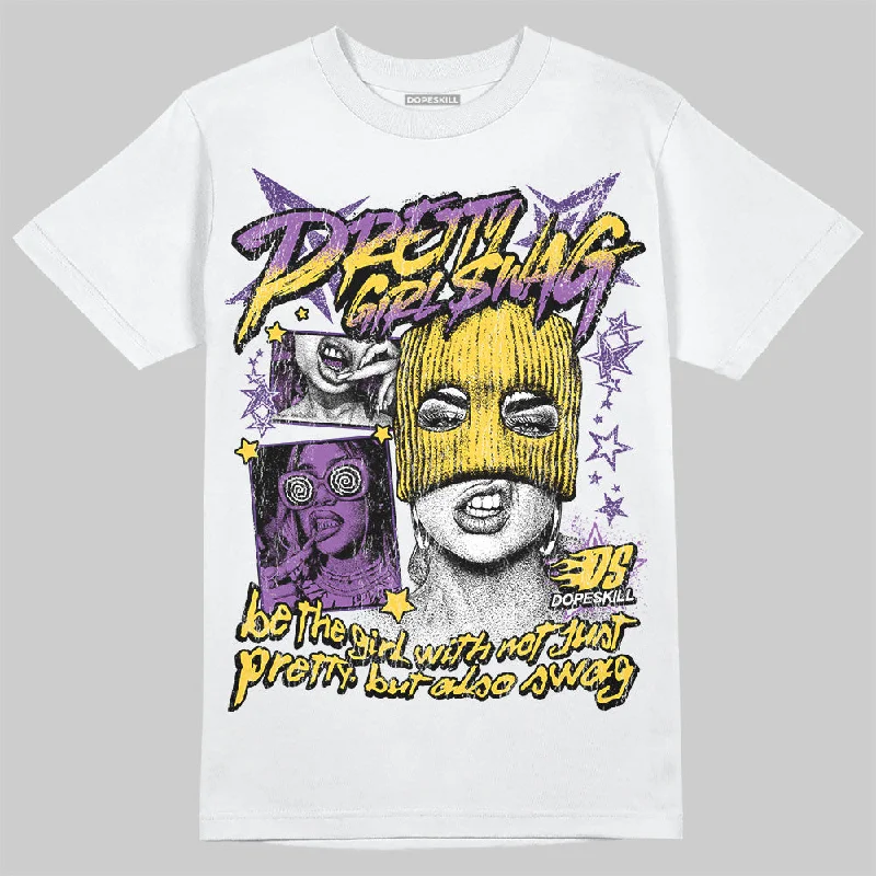 Punk T-Shirt-Field Purple 12s DopeSkill T-Shirt Pretty Girl Swag Graphic