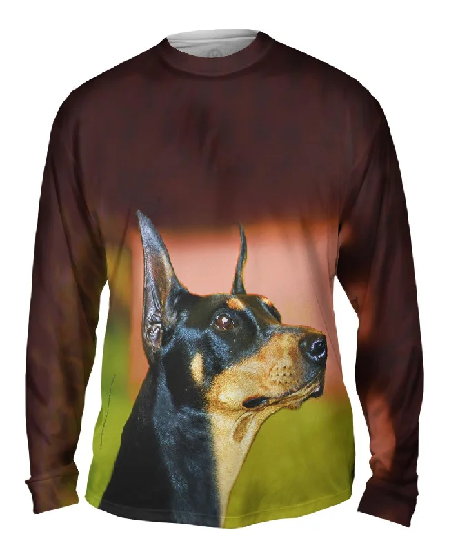 Running Long Sleeve-Aspirational Doberman