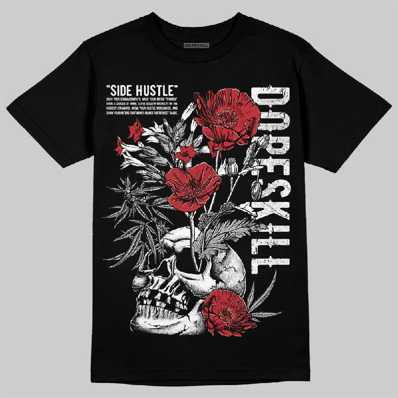 Yoga T-Shirt-Bred Velvet 11s DopeSkill T-Shirt Side Hustle Graphic