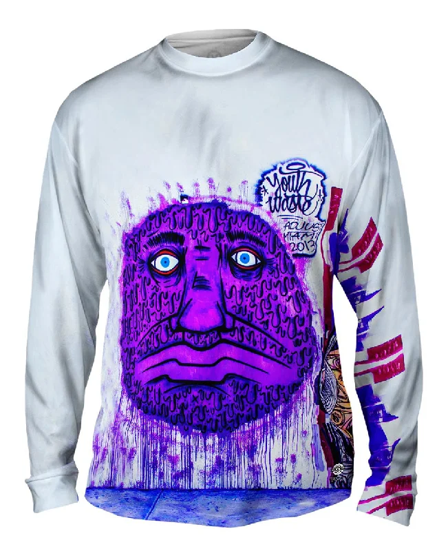 Adventure Long Sleeve-Miami Daze Pizza Monster Graffiti Art Basel Miami 2013