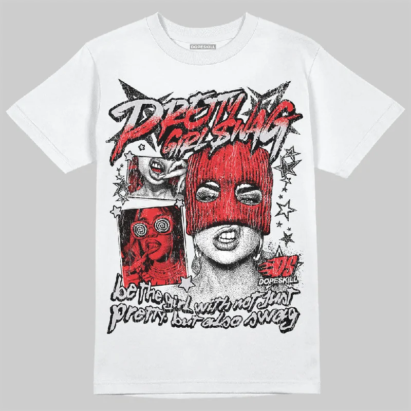 Minimalist T-Shirt-Red Cement 4S DopeSkill T-Shirt Pretty Girl Swag Graphic