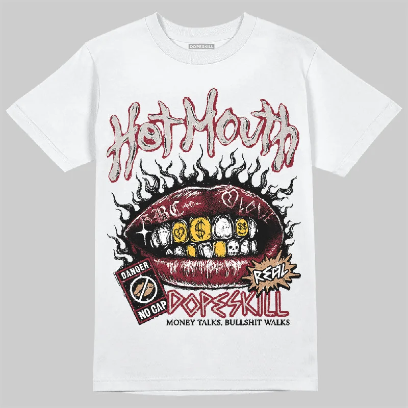 Outdoor T-Shirt-Samba OG Collegiate Burgundy DopeSkill T-Shirt Hot Mouth Graphic