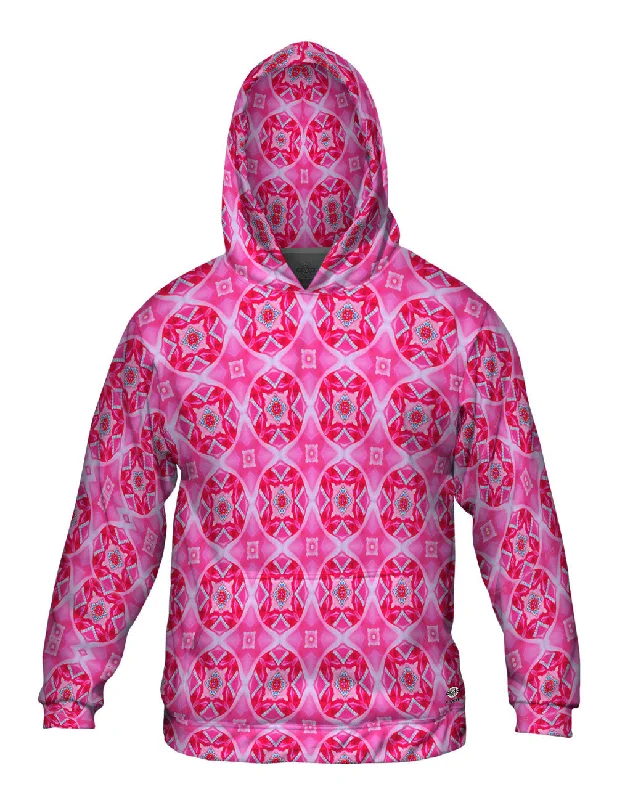 Camping Hoodie-Pink Trippy Roses