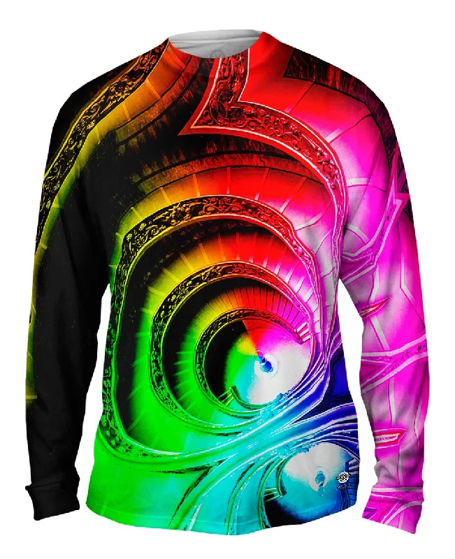 Everyday Wear Long Sleeve-Vatican Museum Staircase Rainbow