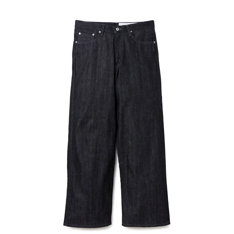 Running Pants-RIGID DENIM DP WIDE PANTS