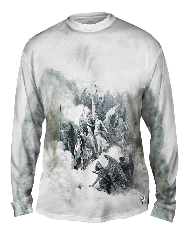 Pop Culture Long Sleeve-Gustave Dore - "Abdiel and Satan" (1868)