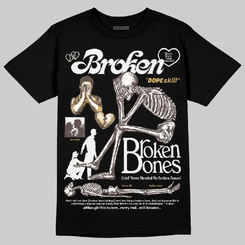 Modern Fit T-Shirt-Samba OG Core Black Gum DopeSkill T-Shirt Broken Bones Graphic