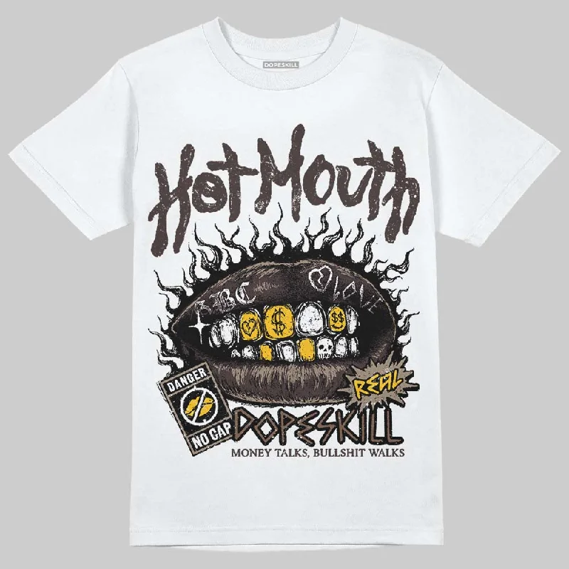 Classic T-Shirt-Baroque Brown 12s DopeSkill T-Shirt Hot Mouth Graphic