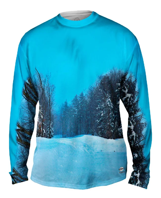 Soccer Long Sleeve-Sunny Snowy Day